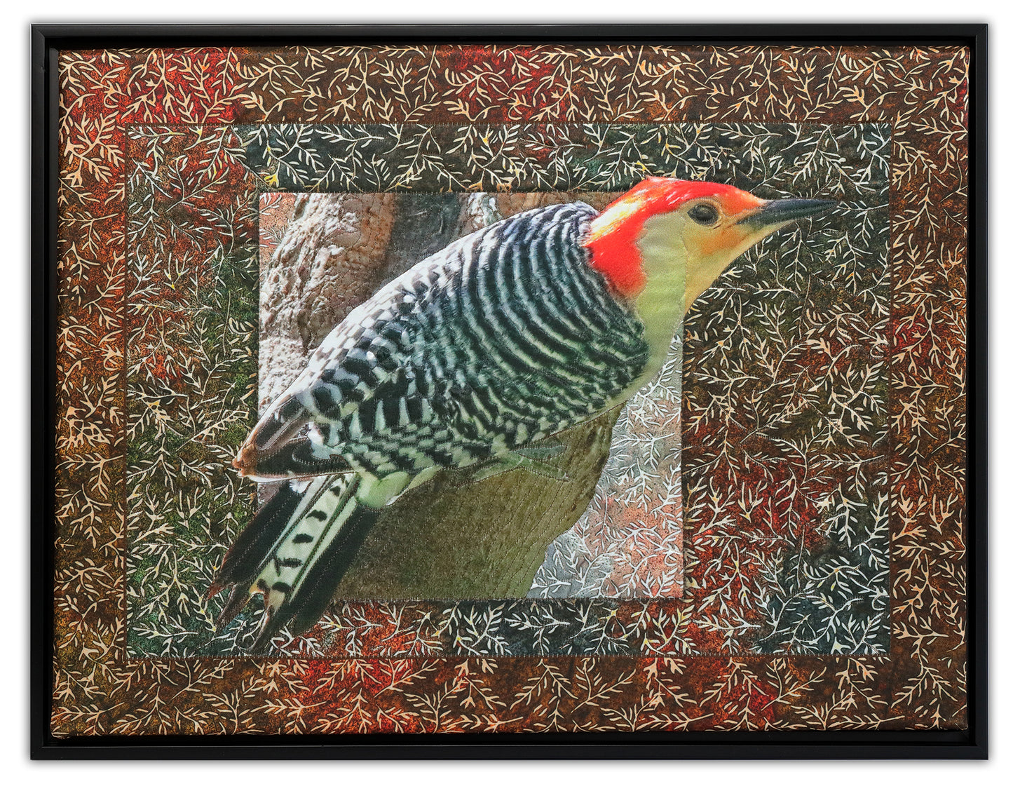 Woodpecker - Bird Watch Wall Quilt by Karen & Larry Hampton