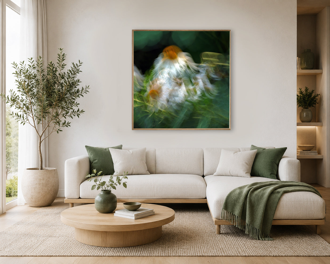 Light Flight Impressions - Painterly Motions Canvas Photo Art Print
