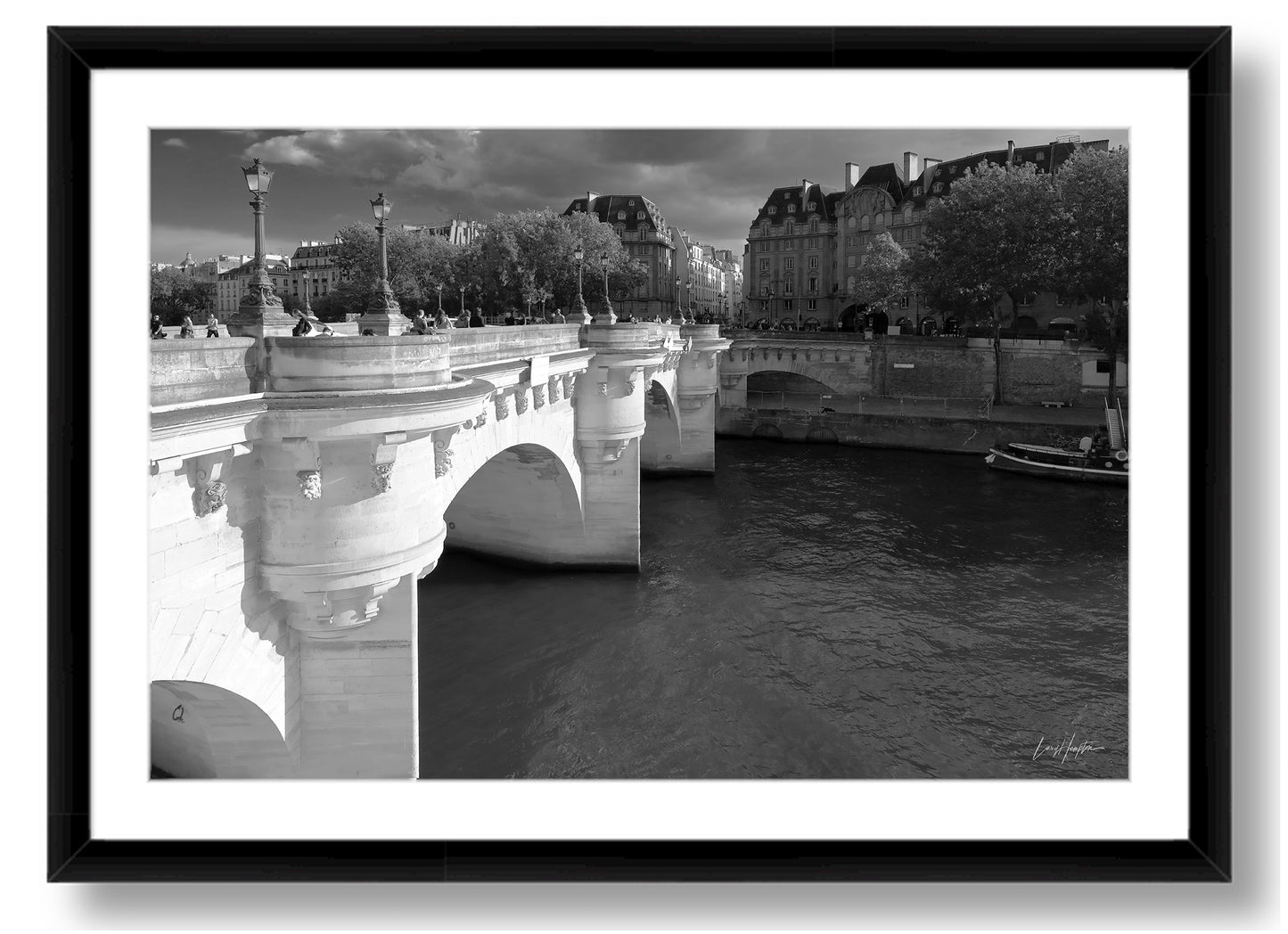 Port Neuf Stone Bridge by LARRY HAMPTON