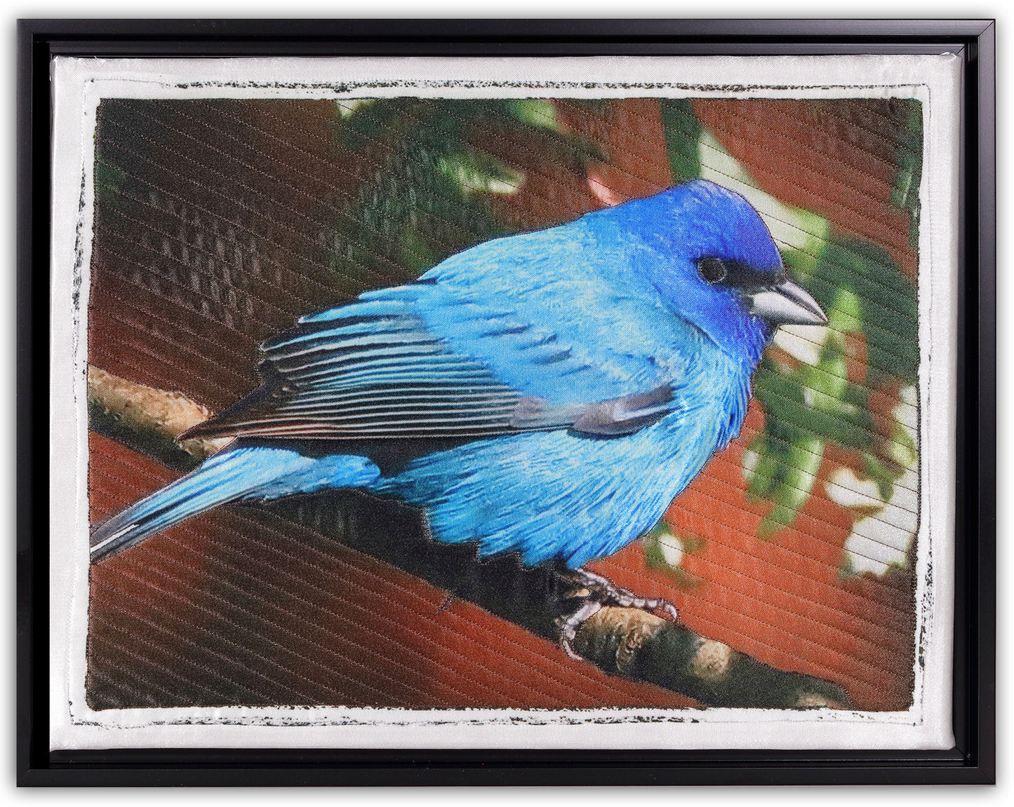 Indigo Bunting - Bird Watch Wall Quilt by Karen & Larry Hampton