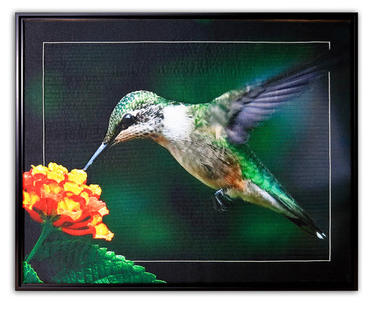 Hummingbird - Bird Watch Wall Quilt by Karen & Larry Hampton