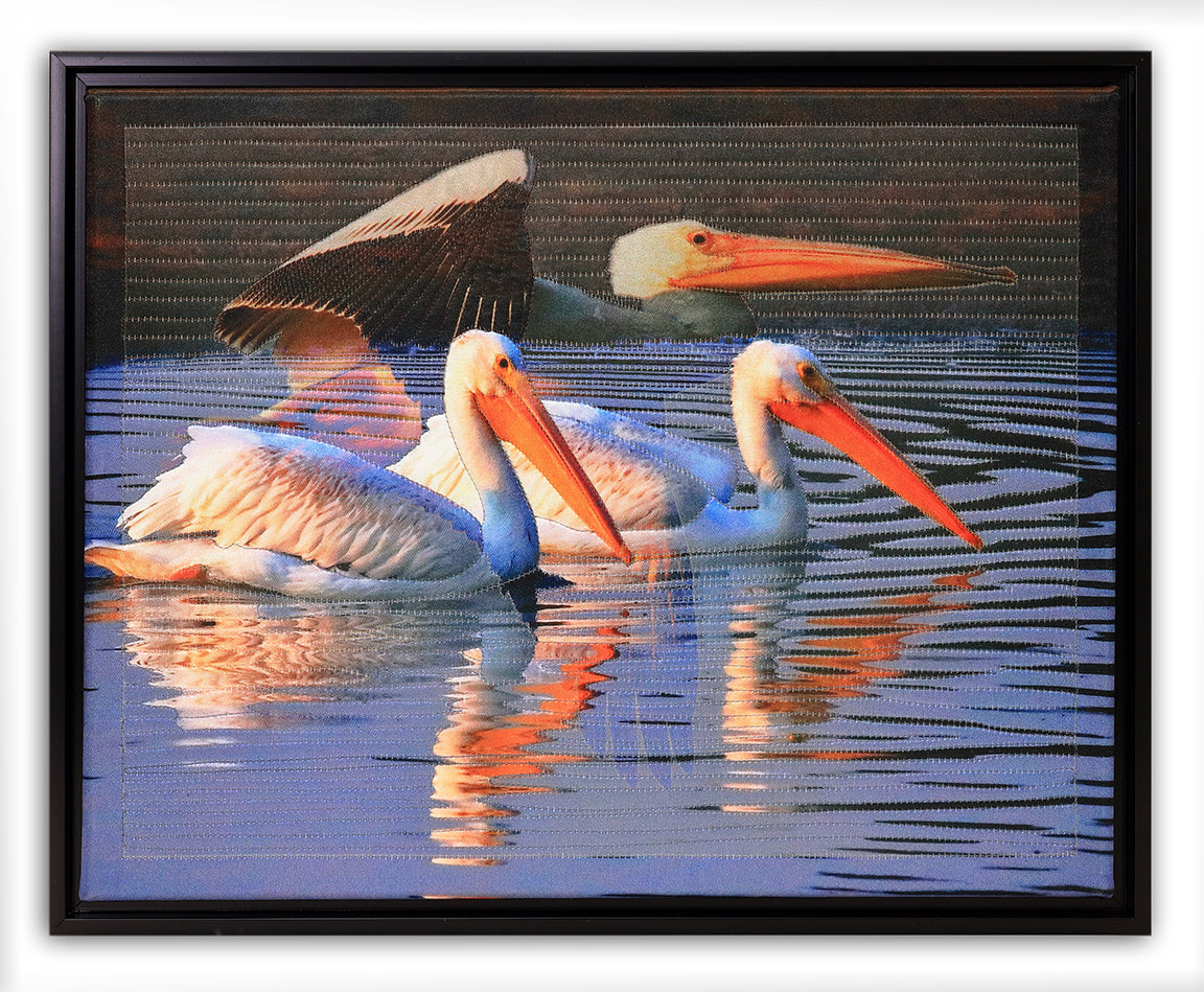 Pelican - Bird Watch Wall Quilt by Karen & Larry Hampton