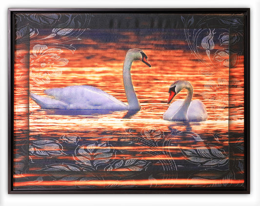 Swans - Bird Watch Wall Quilt by Karen & Larry Hampton