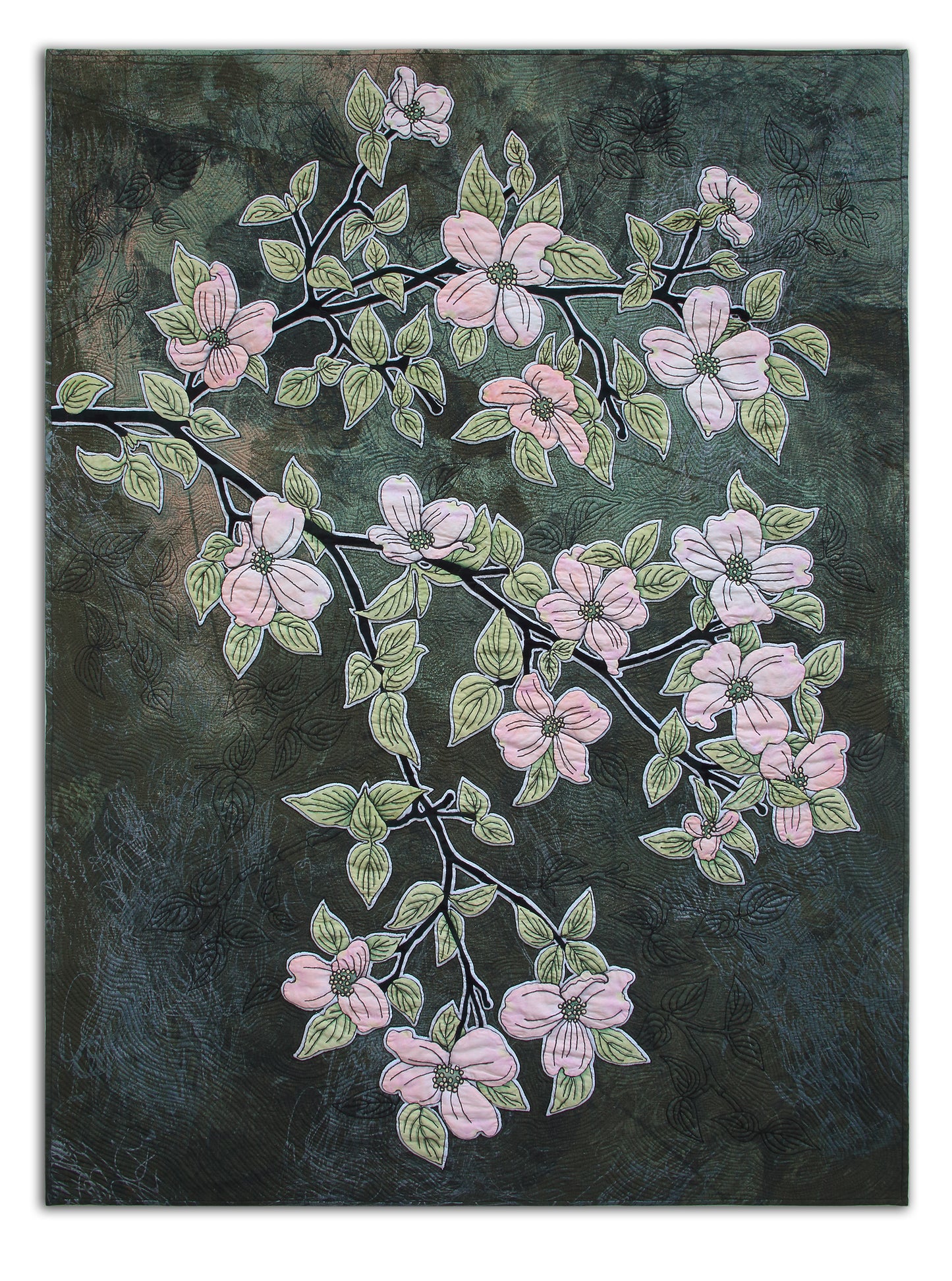 The Joy it Brings - A one-of-a-kind Fiber Art Quilt by KAREN HAMPTON