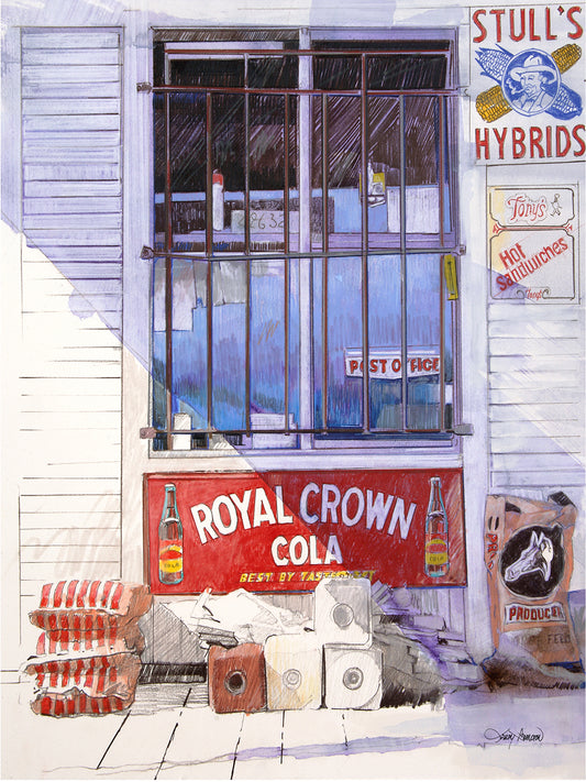 Salt Blocks - Nostalgic Fine Art Print by Larry Hampton