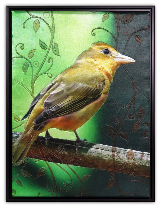 Warbler - Bird Watch Wall Quilt by Karen & Larry Hampton