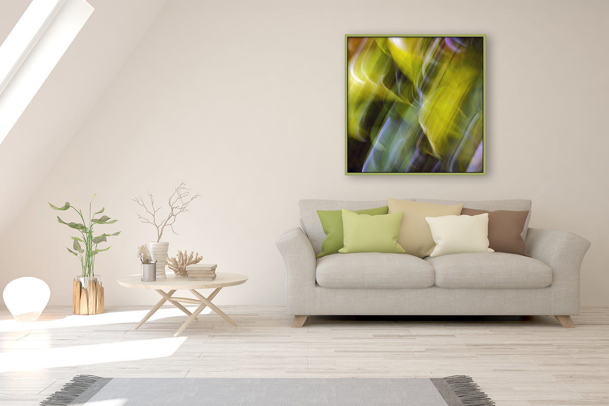 Morning Mirage - Yellow Radiant Canvas Art Print