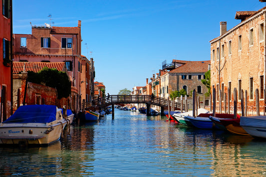 Canal Bridges of Venice by LARRY HAMPTON