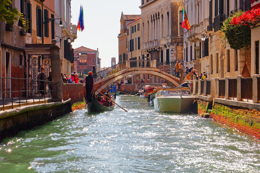 Gondolieri of Venice by LARRY HAMPTON