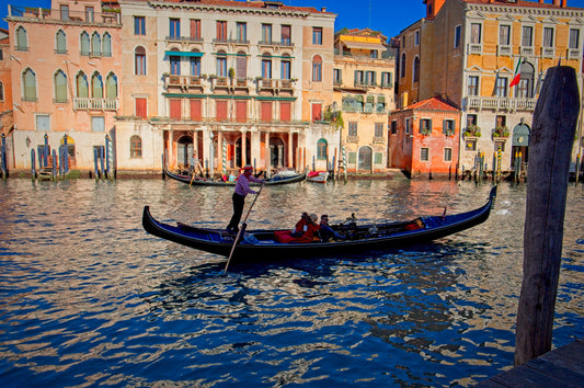 The Floating City Venice 7586 by LARRY HAMPTON